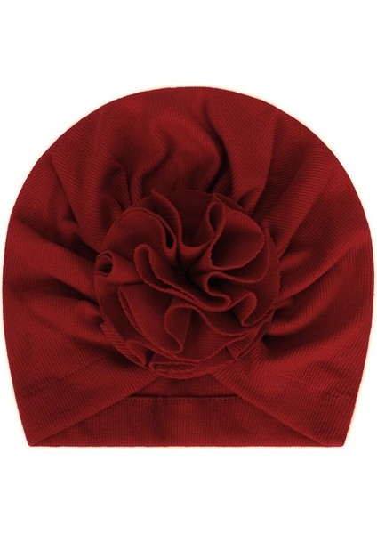 Sevimli Çiçek Bebek Şapka Kış Sonbahar Yumuşak Pamuk Yenidoğan Bebek Kız Kafa Bandı Türban Düz Renk Yürüyor Çocuk Şapkalar Bere Kap (Yurt Dışından) fiyatları