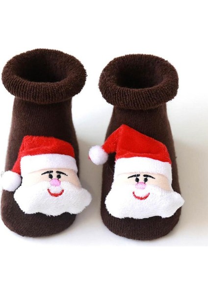 Jddb Yenidoğan Bebek Erkek Kız Noel Zemin Çorap Kaymaz Bebek Adım Çorap (Yurt Dışından)