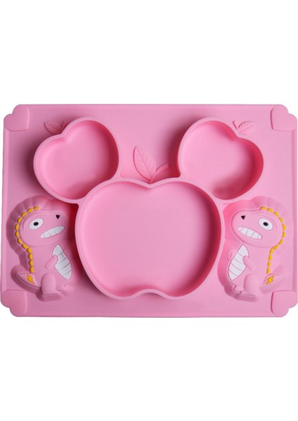 Bebek Silikon Yemek Tabakları Bebek Eğitimi Tamamlayıcı Yiyecek Kaseleri Düşmeyen Vantuz Kaseleri Sofra A (Yurt Dışından)