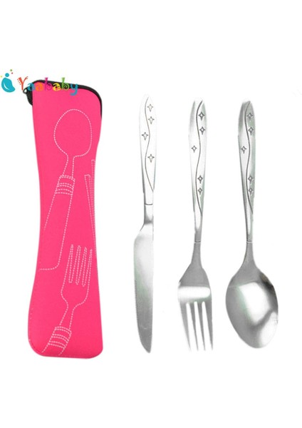 [bestgo] 3 Adet Taşınabilir Okul Paslanmaz Çelik Sofra Kahve Kamp Piknik Yıldız Mutfak Yemek Takımı Çatal Bıçak Takımı (Yurt Dışından) indirimleri