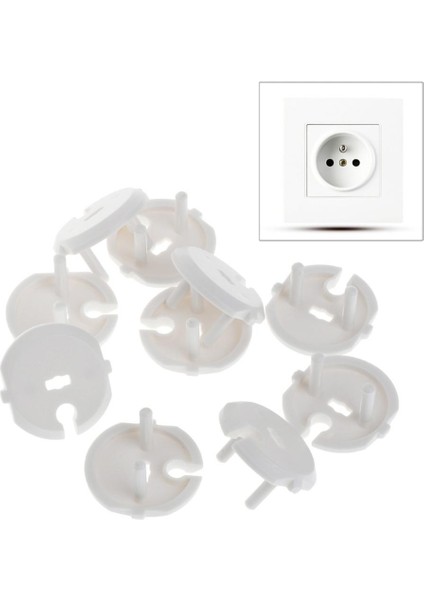 10 Adet Bebek Güvenliği Fransız 2pin Priz Çocuk Korumalı Koruyucu Kapaklar (Yurt Dışından) modelleri