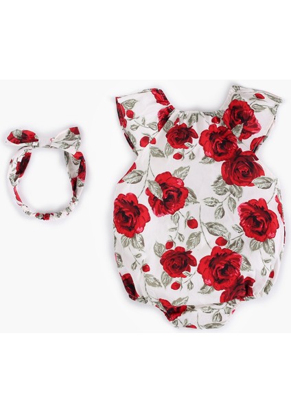 Prenses Yenidoğan Bebek Kız Bodysuit + Kafa Bandı Moda Yaz Pamuk Bebek Giysileri Set Gül (Yurt Dışından) fiyatları