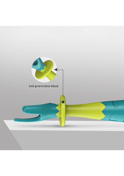 Çocuk Silika Jel Kaşık Çatal Seti 2 Renk Çocuklar Çocuklar Için Yeşil Kırmızı Hediye Seçin Bebek (Yurt Dışından) modelleri