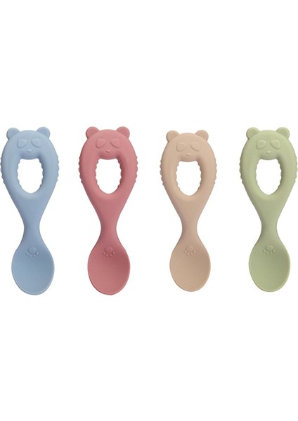 [eğlenceli Canlı] 1 Adet Bebek Yumuşak Silikon Kaşık Besleme Seti Çocuk Yemekleri Bebekler Bebek Besleme Aksesuarları Bpa Ücretsiz Gıda Besleme Çocuk Ürünleri (Yurt Dışından)