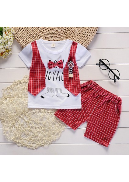 Erkek Kız Giysileri Tişört Üstleri + Pantolon Kıyafet Seti (Yurt Dışından) fiyatları