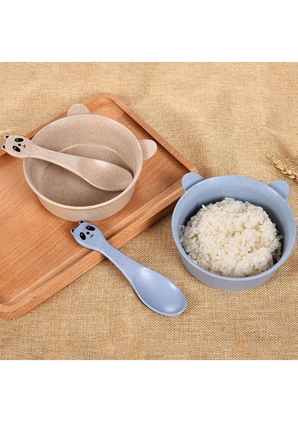 [eğlencelı Canlı] Bebek 2 Adet/takım Kase + Kaşık Yemek Takımı Besleme Gıda Sofra Karikatür Ayı Çocuk Yemekleri Yemek Yemek Takımı Anti-Sıcak Eğitim Plakası (Yurt Dışından) fiyatları