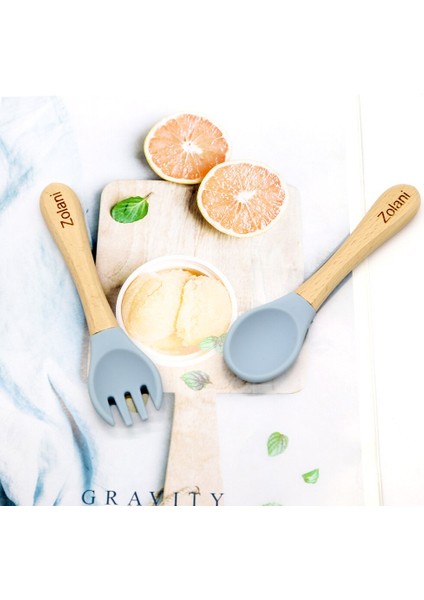 【eğlenceli Canlı】 Bebek Bambu Kaşık ve Çatal Küçük Çocuklar Besleme Setleri Kişiselleştirilmiş Isimli Duş Hediyesi (Yurt Dışından) modelleri