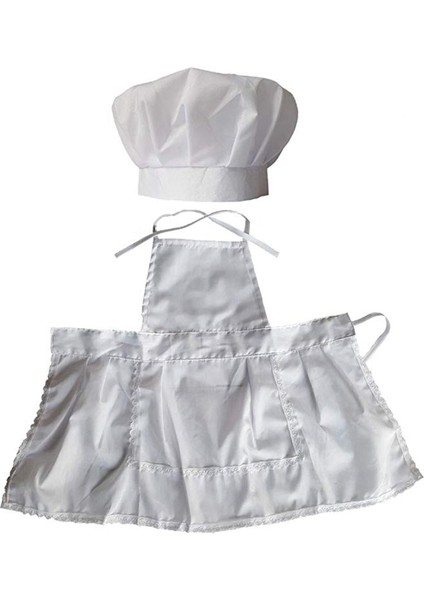 Bebek Bebek Şef Önlük Seti Fotoğraf Sahne, Şef Uni Bebek Üniforma Kostüm Fotoğraf Sahne Kıyafetler Beyaz (Yurt Dışından) fiyatları