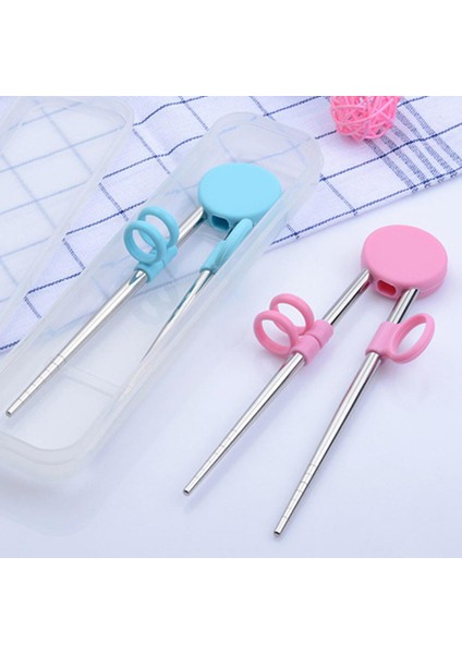 Paslanmaz Çelik Silikon Halka Çocuk Acemi Yemek Çubukları Eğitim Aracı Kullanarak (Yurt Dışından) modelleri