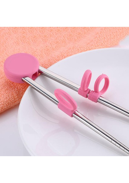Paslanmaz Çelik Silikon Halka Çocuk Acemi Yemek Çubukları Eğitim Aracı Kullanarak (Yurt Dışından) fırsatları