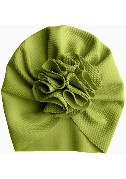Büyük Çiçek Bebek Türban Yumuşak Düz Renk Çocuklar Yenidoğan Bebek Kız Şapka Bebek Yürümeye Başlayan Kaput Kap Bere Headwraps Bebek Aksesuarları (Yurt Dışından)