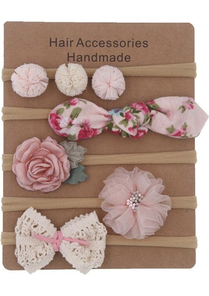5 Adet/takım Naylon Bebek Kafa Bandı Çiçek Fiyonkları Elastik Çocuklar Türban Yenidoğan Bebek Yürüyor Saç Bantları Kızlar Için Bebek Saç Aksesuarları (Yurt Dışından)