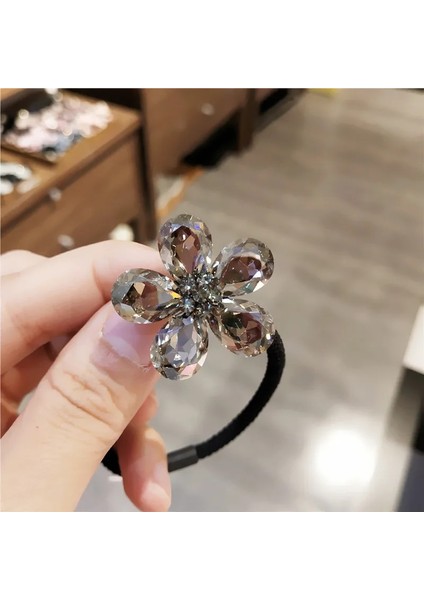 Küçük Taze ve Kişilik Net Kırmızı Kafa Halat Kristal Çiçek Saç Halat Headdress Saç Aksesuarları Lastik Bant Yetişkin Takı (Yurt Dışından) indirimleri