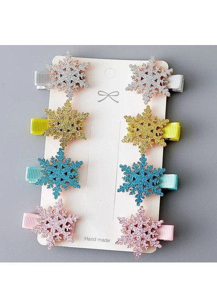 Adet/takım Basit Saç Klipleri Kızlar Için Işıltılı Taç Kar Tanesi Çocuk Tokalarım Kumaş Tokalar El Yapımı Çocuk Saç Aksesuarları (Yurt Dışından) indirimleri