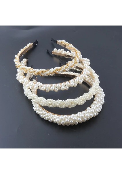 Yeni Moda Mizaç Kore Dokuma Inci Kişilik Kafa Bandı Bayanlar Sokak Hediyeleri Saç Aksesuarları Şapkalar 947 (Yurt Dışından) fiyatları