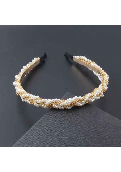 Yeni Moda Mizaç Kore Dokuma Inci Kişilik Kafa Bandı Bayanlar Sokak Hediyeleri Saç Aksesuarları Şapkalar 947 (Yurt Dışından) modelleri