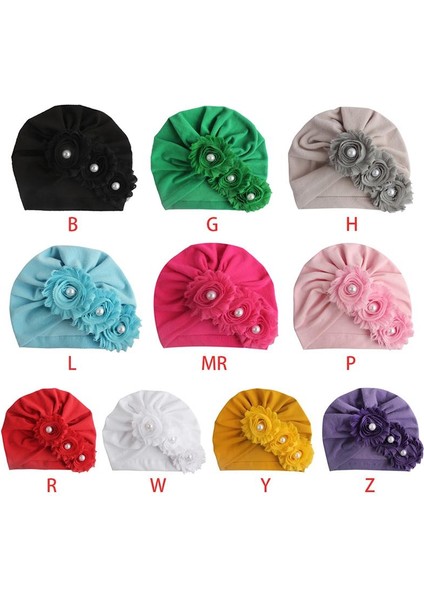 Yumuşak Sevimli Yenidoğan Bebek Çiçek Inci Tasarım Kız Erkek Kapaklar Bebek Şapka Türban Elastik Şapka (Yurt Dışından) modelleri