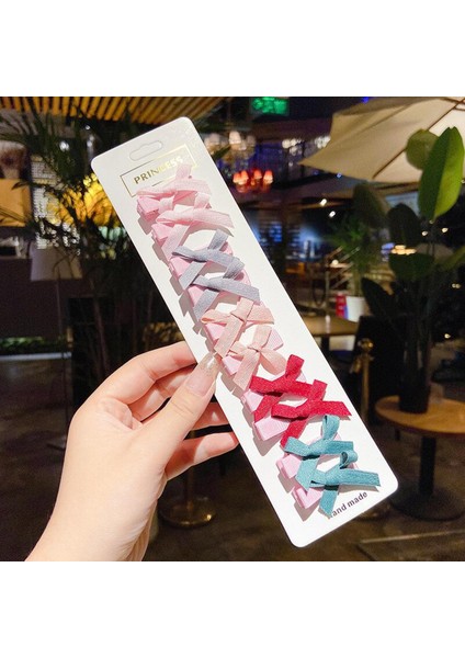 10 Adet/takım Bebek Kız Saç Klipleri Kawaii Saç Aksesuarları Kızlar Için Yay Çocuk Tokalarım Sevimli Nokta Çocuklar Şapkalar (Yurt Dışından)