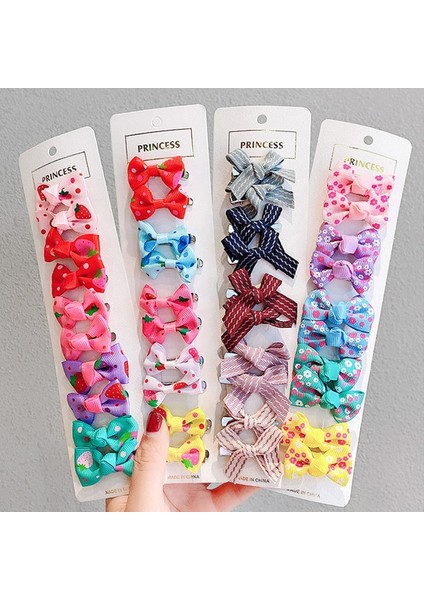 10 Adet/takım Bebek Kız Saç Klipleri Kawaii Saç Aksesuarları Kızlar Için Yay Çocuk Tokalarım Sevimli Nokta Çocuklar Şapkalar (Yurt Dışından) fırsatları