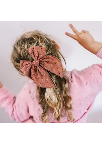 Inç Büyük Yaylar Bebek Saç Klipleri Kızlar Için Içi Boş Çiçek Çocuklar Tokalar Prenses Çocuk Tokalarım Bebek Saç Aksesuarları Şapkalar (Yurt Dışından)