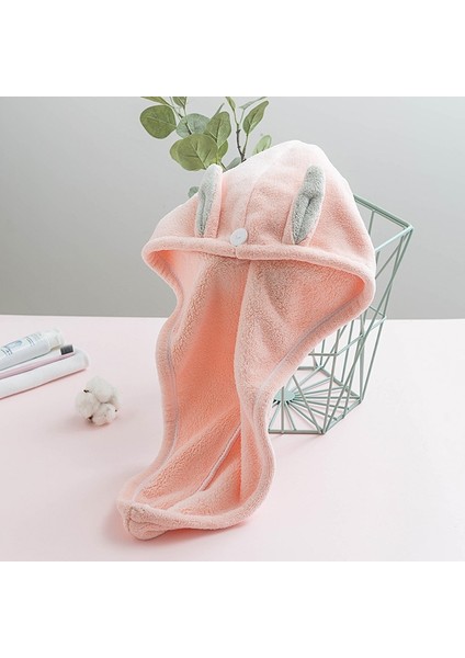 Saç Kurutma Şapka Mikrofiber Banyo Havlusu Bayan Kuru Saç Bonesi Hızlı Kuru Duş Başlığı Süper Emme Türban Saç Kuru Kap (Yurt Dışından)