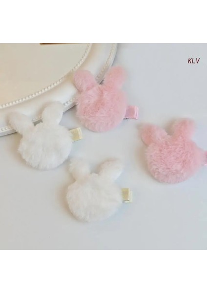 Kadın Kızlar Peluş Tavşan Saç Tokası Tatlı Yan Klipler Sevimli Tavşan Saç Tokası Tatil Hediyesi Cosplays Kostüm Saç Aksesuarları (Yurt Dışından)