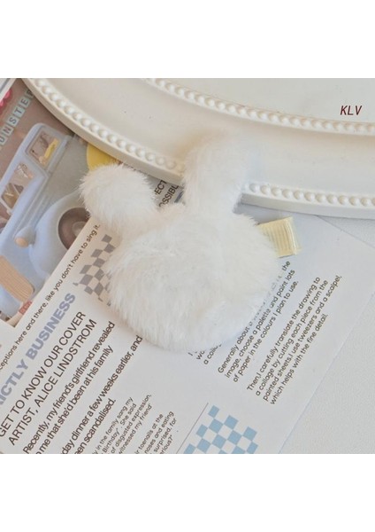 Kadın Kızlar Peluş Tavşan Saç Tokası Tatlı Yan Klipler Sevimli Tavşan Saç Tokası Tatil Hediyesi Cosplays Kostüm Saç Aksesuarları (Yurt Dışından) fırsatları