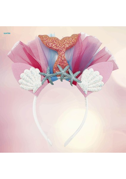 Zarif Headdress Fotoğraf Sahne Hairband Saç Aksesuarları Cosplay Sahne Performansı Günlük Parti Dekoru Için Başlıklar Kafa Bandı, Kırmızı (Yurt Dışından) fiyatları