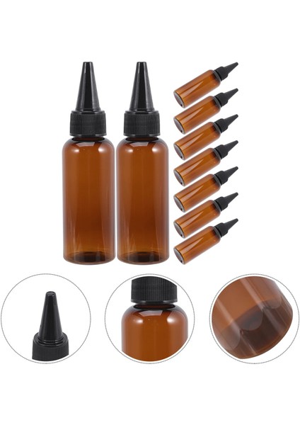 10 Adet Pet Plastik Şişe Sıkma Aplikatör Yağı Saç Boş Doldurulabilir Şişeler (Yurt Dışından) fırsatları