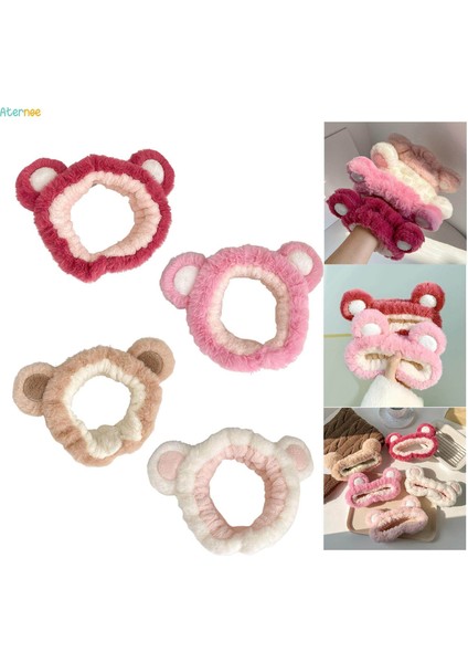 Kızlar Için Polar Peluş Kafa Bandı Spa Saç Bandı Cilt Bakımı Makyaj Gül Kırmızı (Yurt Dışından) fırsatları