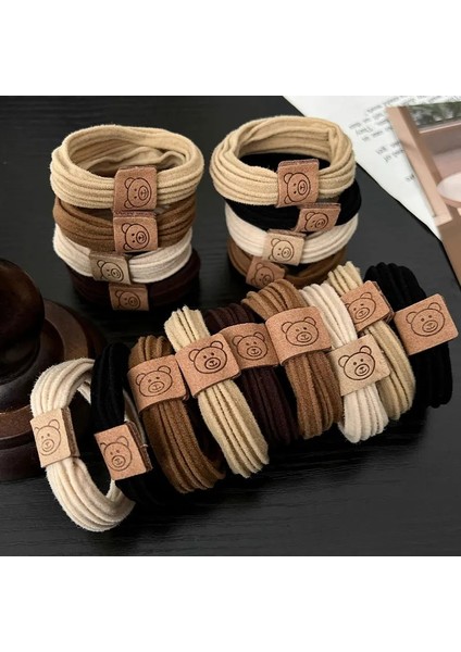 Adet/grup Kadın Kız Basit Elastik Saç Bantları Scrunchie At Kuyruğu Tutucu Kauçuk Saç Bağları Moda Kafa Bandı Saç Aksesuarları (Yurt Dışından)