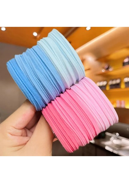 Adet/grup Kadın Kız Basit Elastik Saç Bantları Scrunchie At Kuyruğu Tutucu Kauçuk Saç Bağları Moda Kafa Bandı Saç Aksesuarları (Yurt Dışından) fırsatları