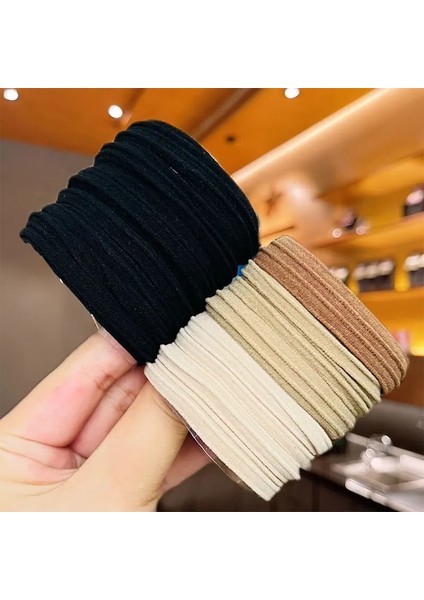 Adet/grup Kadın Kız Basit Elastik Saç Bantları Scrunchie At Kuyruğu Tutucu Kauçuk Saç Bağları Moda Kafa Bandı Saç Aksesuarları (Yurt Dışından) indirimleri