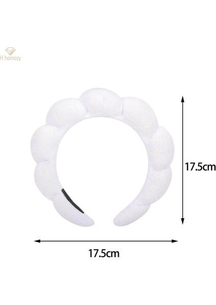 Kızlar Makyaj Bandı Saç Aksesuarı Hediyeler Hairband Saç Çemberi Kalın Saç Dantel Kaymaz Yastıklı Yüz Yıkama Yoga Duş Spa Günlük Giyim, Beyaz (Yurt Dışından) fırsatları