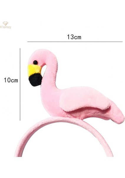 Komik Flamingo Kafa Bandı Kostüm Hayvan Headdress Çocuklar Yetişkin Şapkalar Cosplay Fotoğraf Sahne Headdress Parti Favor Için, Pembe (Yurt Dışından)