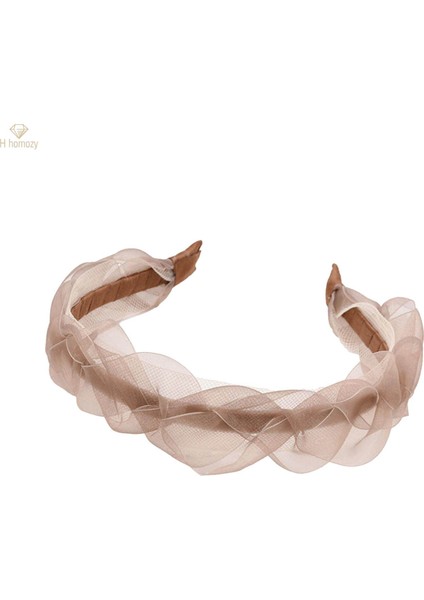 Parti Kızları Için Örgülü Örgü Kafa Bandı Aksesuarları Şampanya (Yurt Dışından)