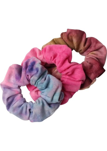 Adet Kravat Boyalı Scrunchie Paketi Saç Aksesuarları Kadınlar Kızlar Için Bantlar Elastik Kauçuk Saç Kravat Saç Halat Halka At Kuyruğu Tutun (Yurt Dışından) fırsatları