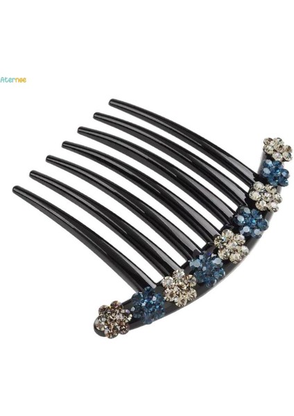 Adet Rhinestone Saç Tarak Klip Kabarık Bun Maker Gelin Saç Şekillendirici Aracı (Yurt Dışından) fırsatları