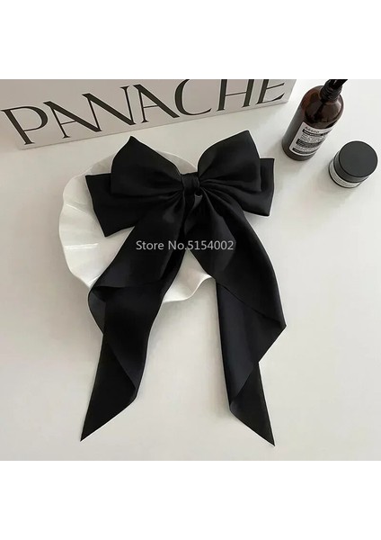 Zarif Yay Şerit Saç Tokası Kızlar Için Moda Basit Katı Saten Klip Saç Tokası Retro Kafa Bandı Klipler ile Kızlar Saç Aksesuarları (Yurt Dışından) indirimleri