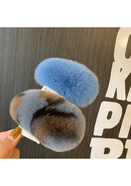 Adet Sevimli Peluş Tokalar Tatlı Yumuşak Kürklü Saç Tokası Saç Pençe Yeni Kız Saç Aksesuarları Peluş Sevimli ve Tatlı Rex Tavşan Saç (Yurt Dışından) fırsatları
