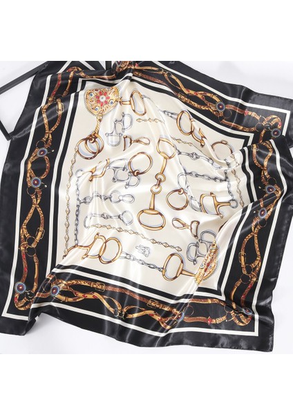 Saç Eşarp 90*90 cm Ipek Başörtüsü Klasik Retro Yaz Fular Saten Bandana Cheveux Yumuşak Atkısı Başörtüsü Kadın Eşarplar (Yurt Dışından) fiyatları