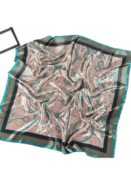 Saç Eşarp 90*90 cm Ipek Başörtüsü Klasik Retro Yaz Fular Saten Bandana Cheveux Yumuşak Atkısı Başörtüsü Kadın Eşarplar (Yurt Dışından) modelleri