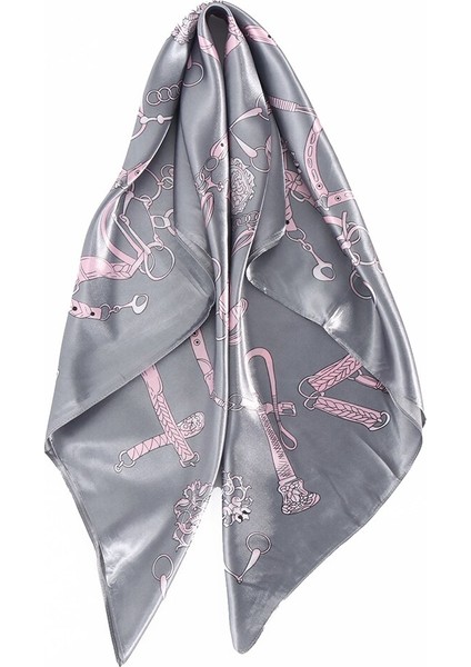 Saç Eşarp 90*90 cm Ipek Başörtüsü Klasik Retro Yaz Fular Saten Bandana Cheveux Yumuşak Atkısı Başörtüsü Kadın Eşarplar (Yurt Dışından) indirimleri