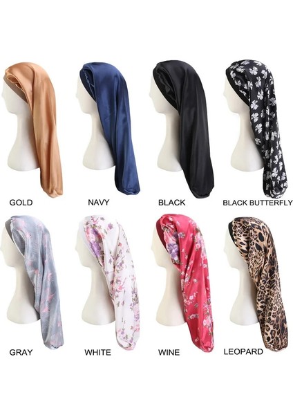 Elastik Geniş Kenar Saten Kaput Uzun Saç Şapka Uyku Şapkaları Wrap Gece Kap Saç Bakımı Kaput Kadın Erkek Tek Kap Kaput (Yurt Dışından) fiyatları