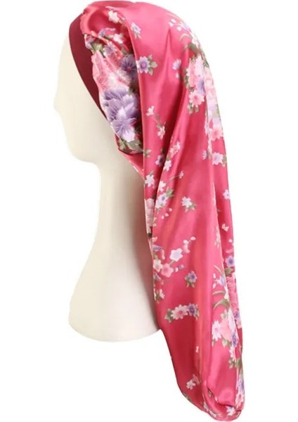 Elastik Geniş Kenar Saten Kaput Uzun Saç Şapka Uyku Şapkaları Wrap Gece Kap Saç Bakımı Kaput Kadın Erkek Tek Kap Kaput (Yurt Dışından) fırsatları