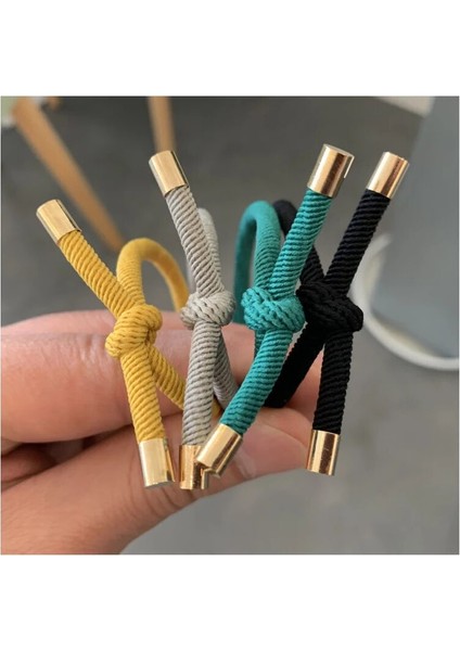 10 Adet/takım Kadın Elastik Saç Lastik Bantlar Yüksek Kaliteli Kızlar Saç Bantları Saç Scrunchies Altın Kaplama Saç Aksesuarları Saç Sakızı (Yurt Dışından)