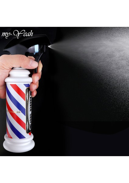 Myyeah 150 ml Şerit Desen Sprey Boş Şişe Kuaför Saç Kesimi Kuaförlük Su Püskürtücü Şişe Berber Şekillendirici Spreyler Araçları-Gümüş (Yurt Dışından) fırsatları