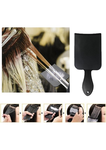 Adet Siyah Profesyonel Salon Saç Boyama Boyama Kurulu Plaka Berber Kuaför Için Tasarım Şekillendirici Araçları Aksesuarları Saç Boyama Tarağı (Yurt Dışından) fırsatları