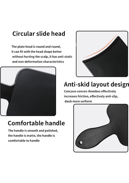 Adet Siyah Profesyonel Salon Saç Boyama Boyama Kurulu Plaka Berber Kuaför Için Tasarım Şekillendirici Araçları Aksesuarları Saç Boyama Tarağı (Yurt Dışından) indirimleri