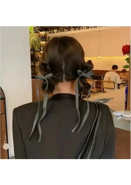 Papyon Şerit Saç Klipleri Sonbahar Kış Kadın Kız Sevimli Zarif Tokalar Düğün Alışveriş Günlük Pençe Klip Moda Saç Aksesuarı (Yurt Dışından)